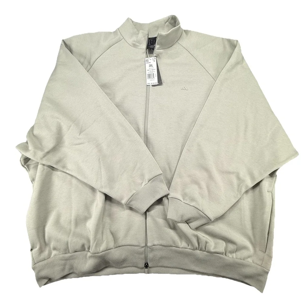 Adidas Mens Track Jacket 3XL Metal Grey HN9269 Oversized Sport Basketball‎